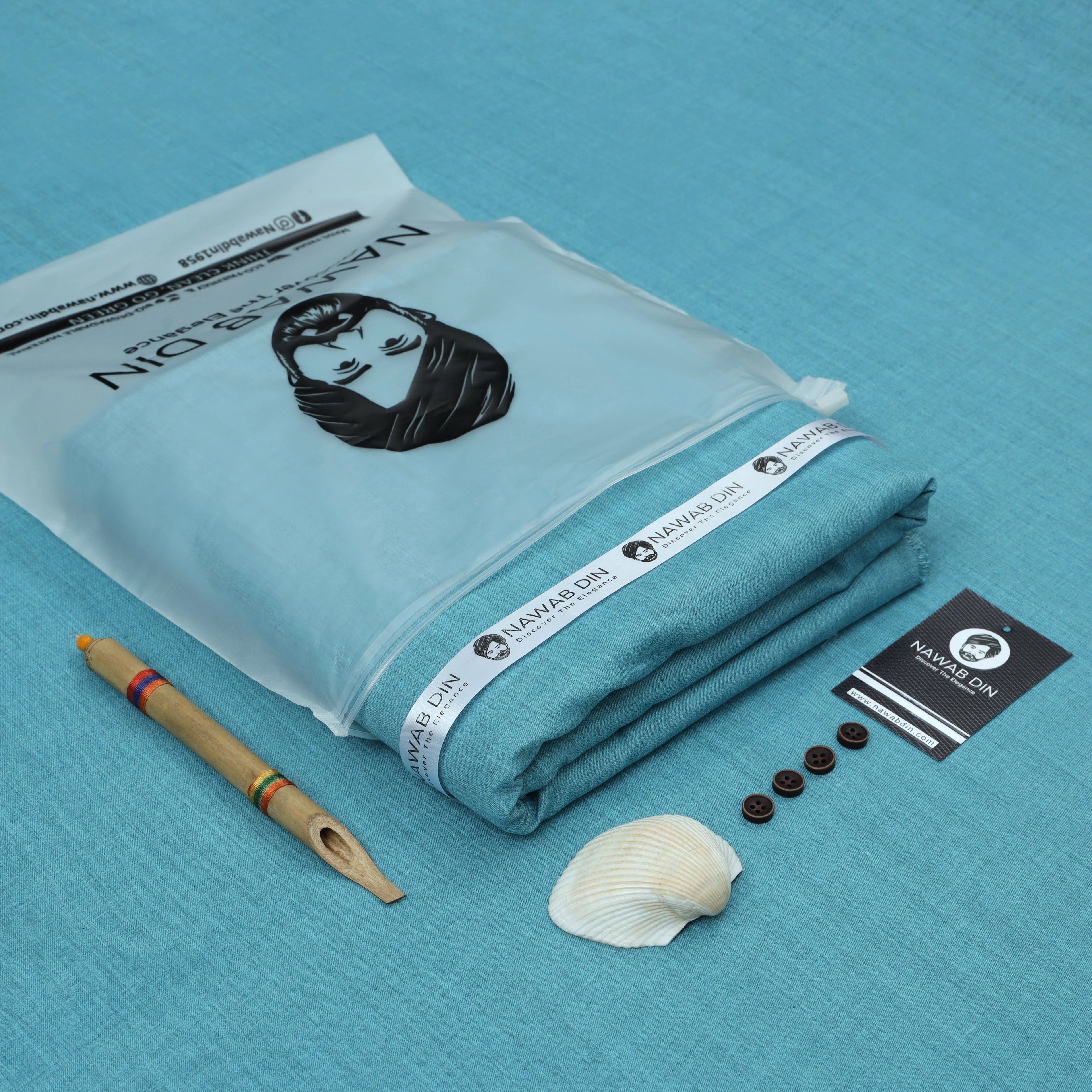 Premium Wash & Wear Suit - Winter Collection - Nawab Din