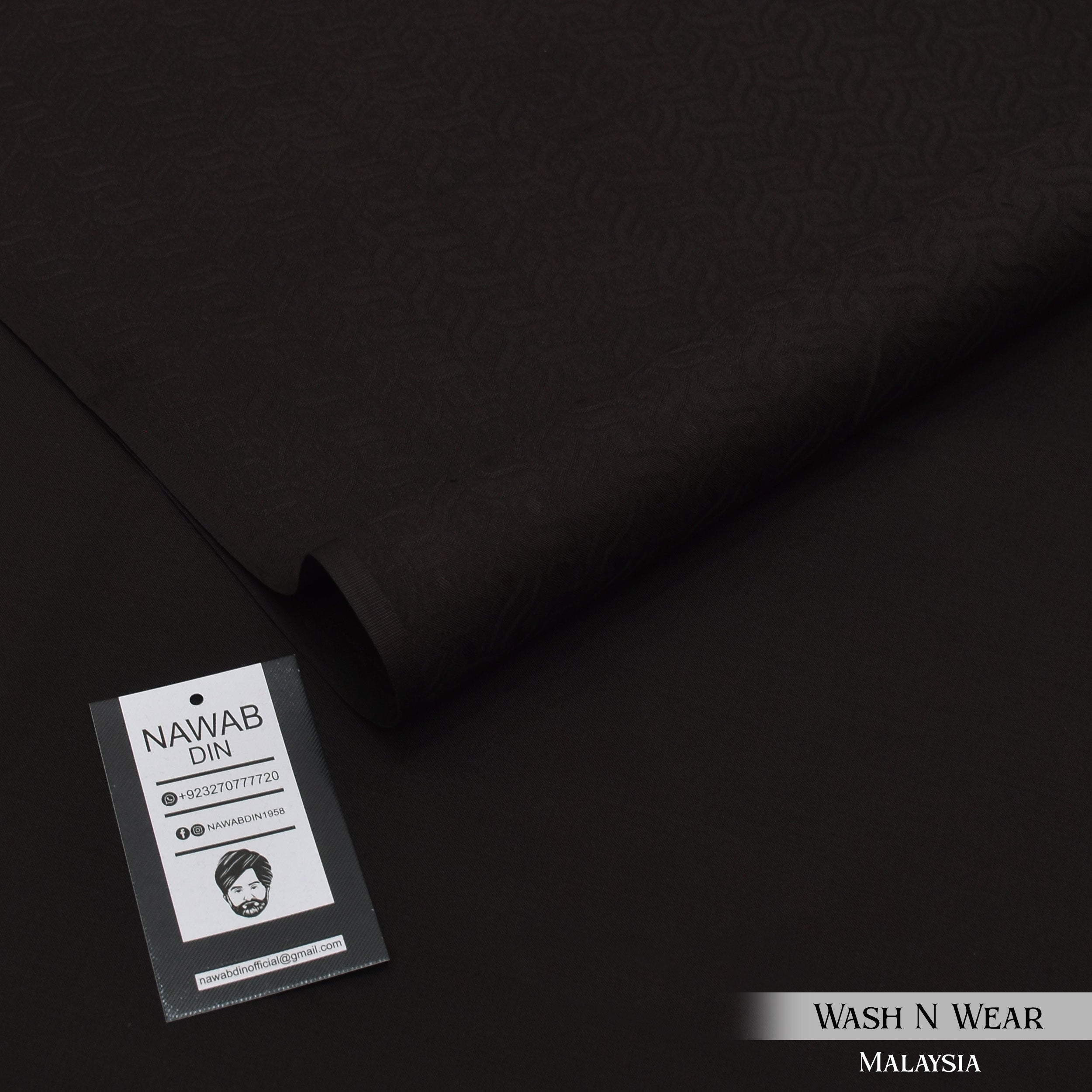 Self Print Wash & Wear Suit - Malaysia - Nawab Din